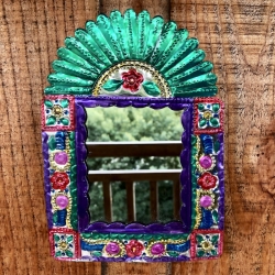 Miroir Voto Couronne Vert