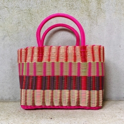Cabas scoubidou Fuchsia