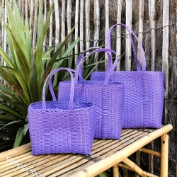 Cabas scoubidou Indigo