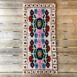 Tapis Atitlán Beige Indigo