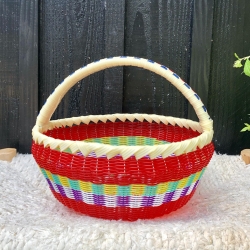 Panier scoubi rond rouge