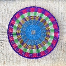 Corbeille scoubidou M Violette