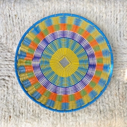 Corbeille scoubidou M Bleu...
