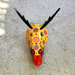 Masque Cerf Jaune