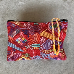 Pochette moyenne rouge